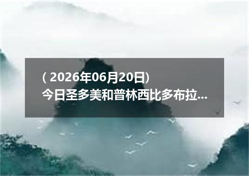 ( 2026年06月20日) 今日圣多美和普林西比多布拉兑换人民币最新汇率行情